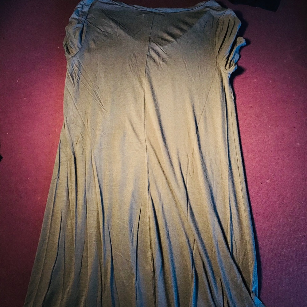 green/ grey dress